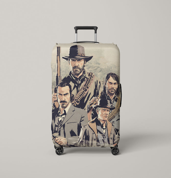 pastel red dead redemption 2 Luggage Covers | Suitcase