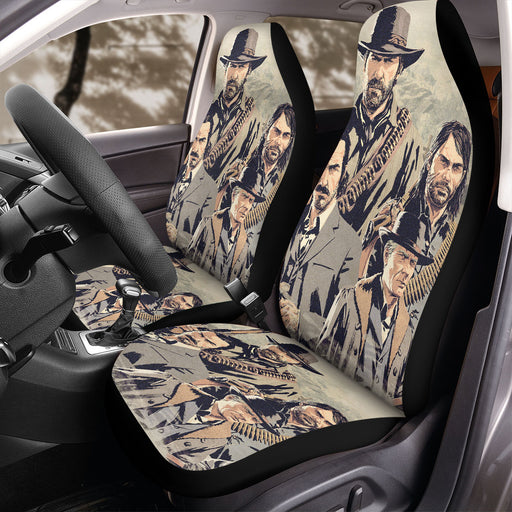 pastel red dead redemption 2 Car Seat Covers