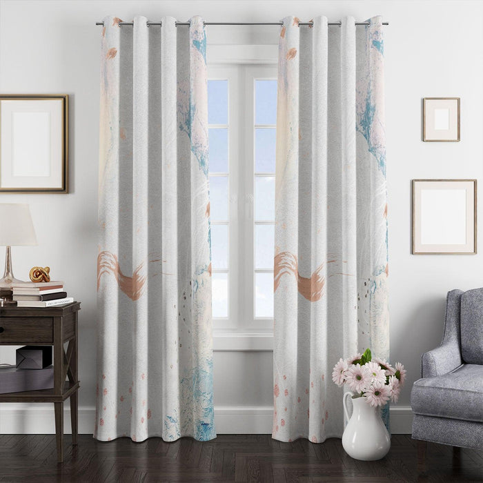 painting wall pastel color window Curtain