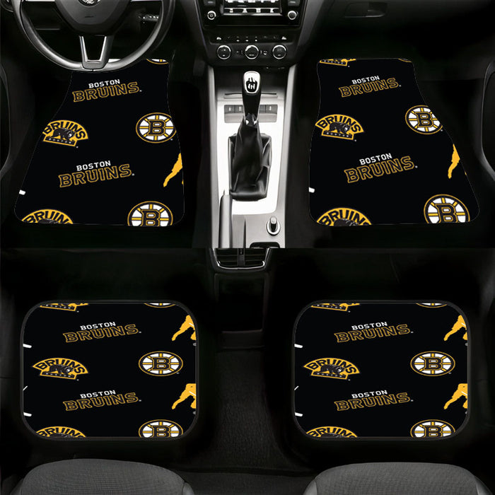 pattern boston bruins hockey Car floor mats Universal fit