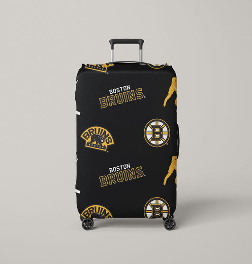 pattern boston bruins hockey Luggage Covers | Suitcase