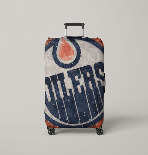 oilers falling of edmonton oilers Luggage Covers | Suitcase