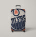 oilers falling of edmonton oilers Luggage Covers | Suitcase