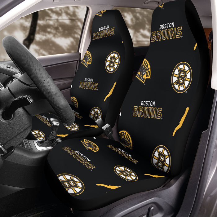 pattern boston bruins hockey Car Seat Covers