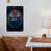 oilers logo prism cold Poster Metal print wall art