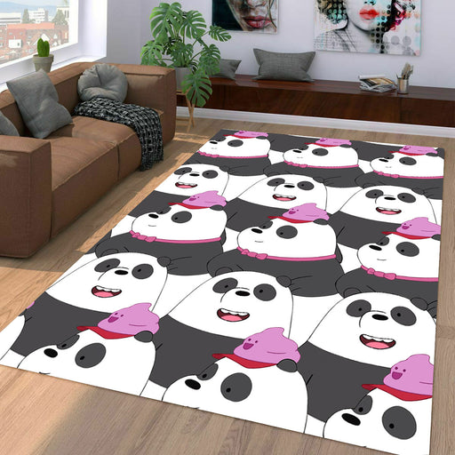 panda bear of we bare bears Living room carpet rugs