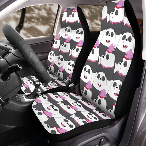 panda bear of we bare bears Car Seat Covers