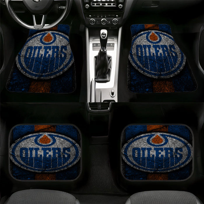 oilers logo prism cold Car floor mats Universal fit