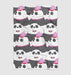 panda bear of we bare bears Ultra soft fleece blanket