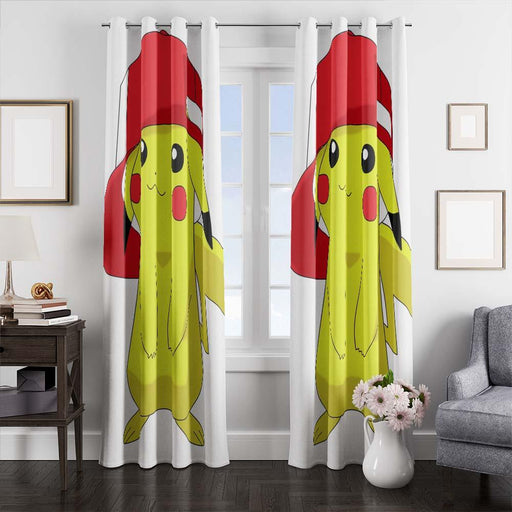 pikachu cute window curtains