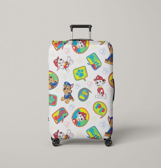 pattern marshall and chase paw patrol Luggage Covers | Suitcase