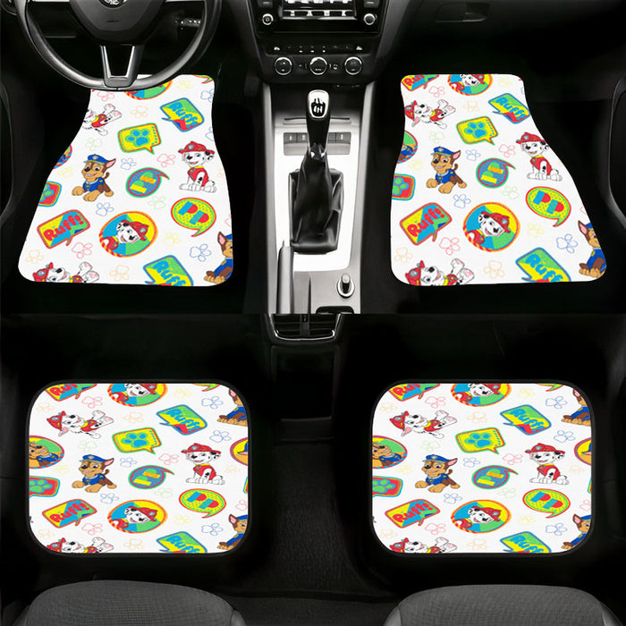 pattern marshall and chase paw patrol Car floor mats Universal fit