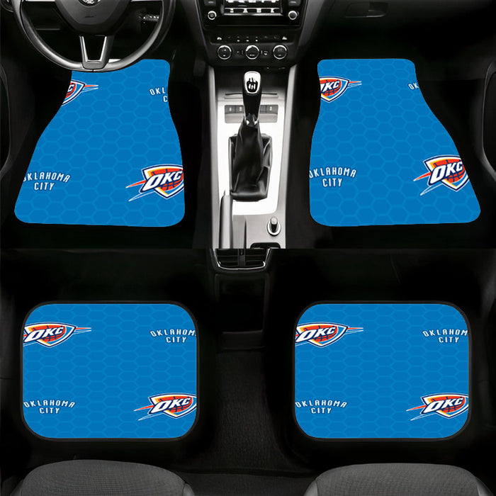 pattern oklahoma city thunder Car floor mats Universal fit