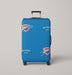 pattern oklahoma city thunder Luggage Covers | Suitcase