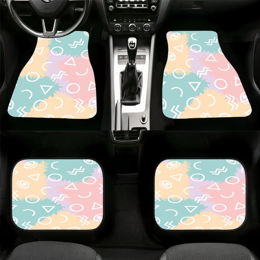 pastel yellow aesthetic theme Car floor mats Universal fit