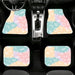 pastel yellow aesthetic theme Car floor mats Universal fit