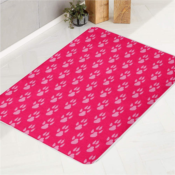 pattern paw patrols pink bath rugs