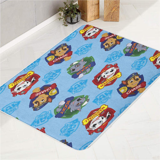 pattern the dogs paw patrol bath rugs