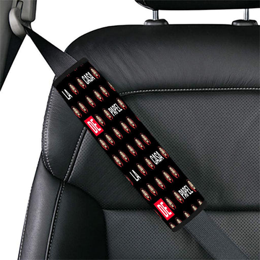 pattern bella ciao mask la casa de papel Car seat belt cover