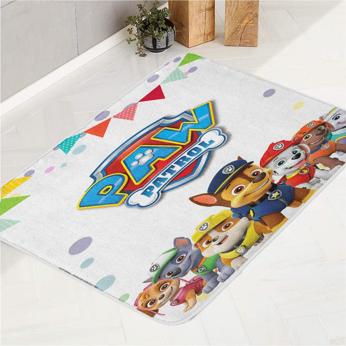 paw patrol all dogs bath rugs