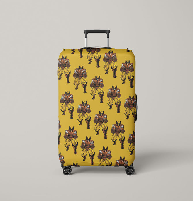 pattern of wolverine x men mutant Luggage Cover | suitcase