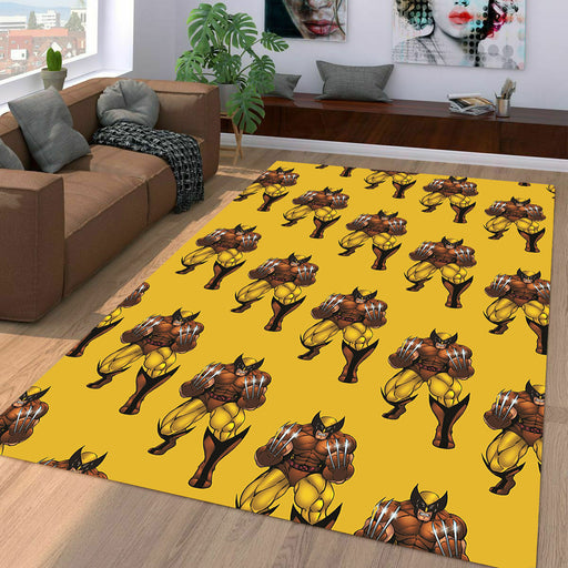 pattern of wolverine x men mutant Living room carpet rugs