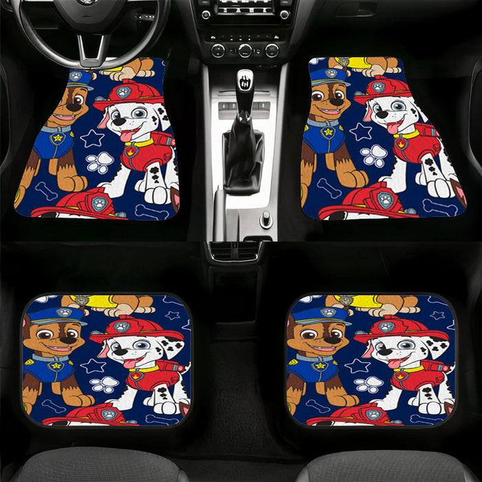 paw patrol dogs textured Car floor mats Universal fit