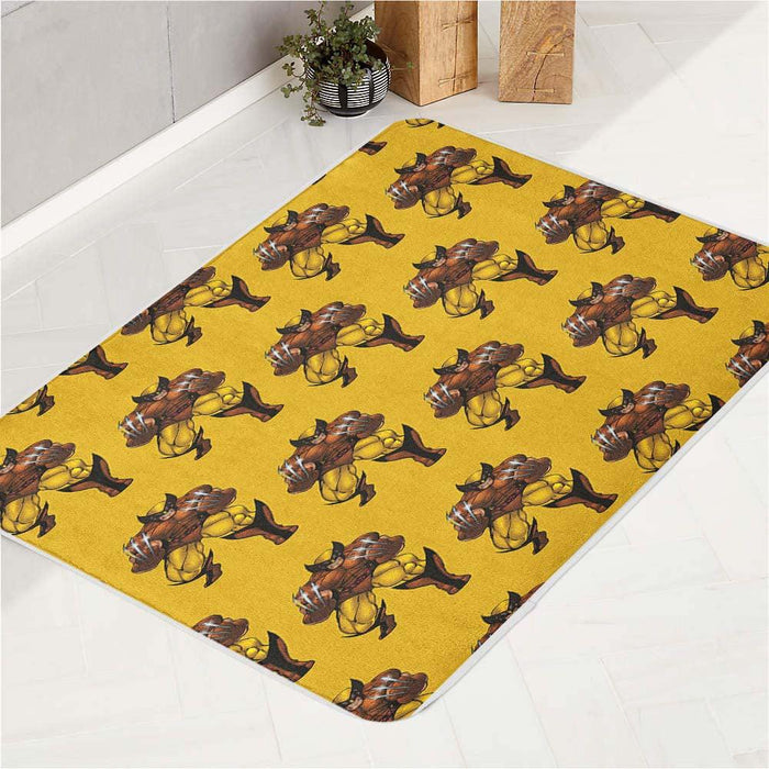 pattern of wolverine x men mutant bath rugs