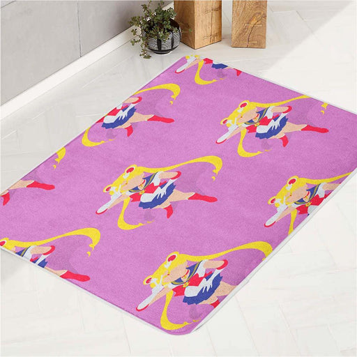 peaces sailor moon anime for girl bath rugs