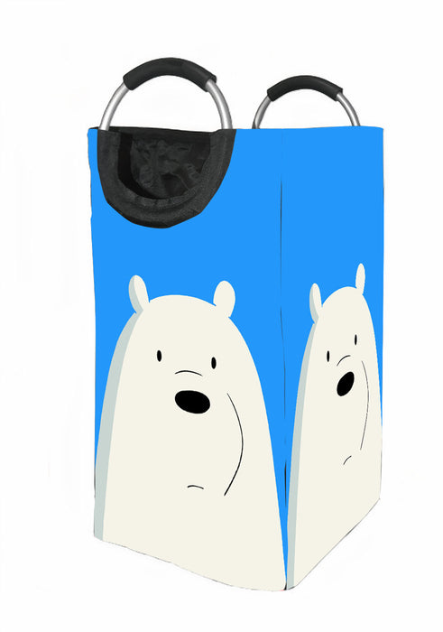 poker face ice bear Laundry Hamper | Laundry Basket