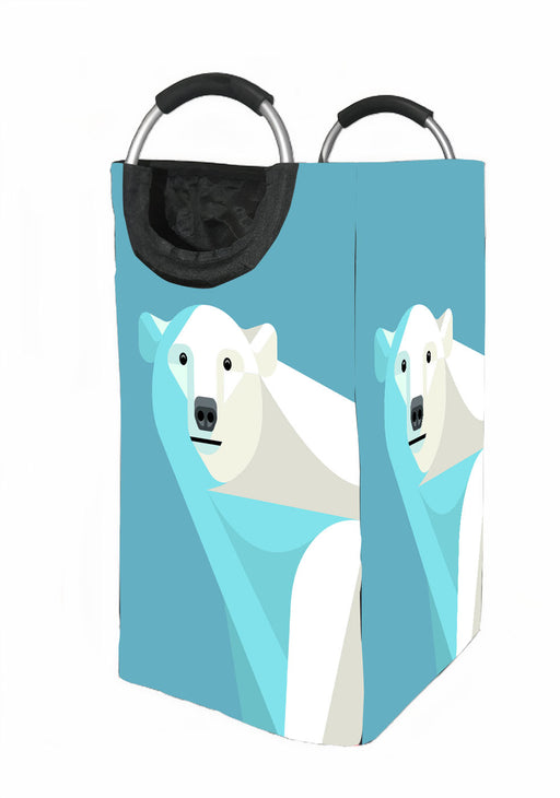 polar bear vector Laundry Hamper | Laundry Basket