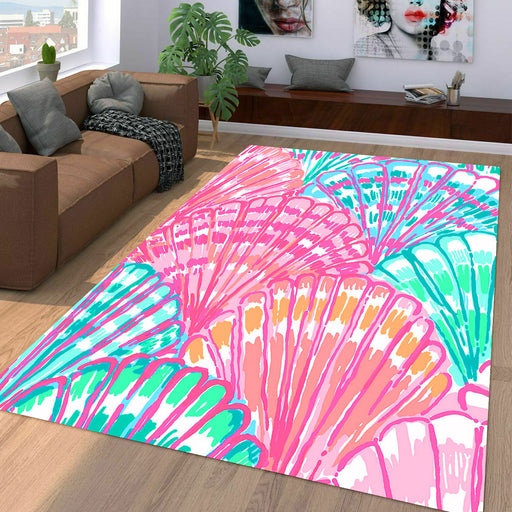 pearl sell drawing blue and pink Living room carpet rugs