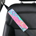 pearl sell drawing blue and pink Car seat belt cover