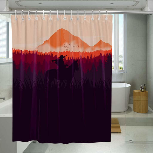 polar bear vector shower curtains