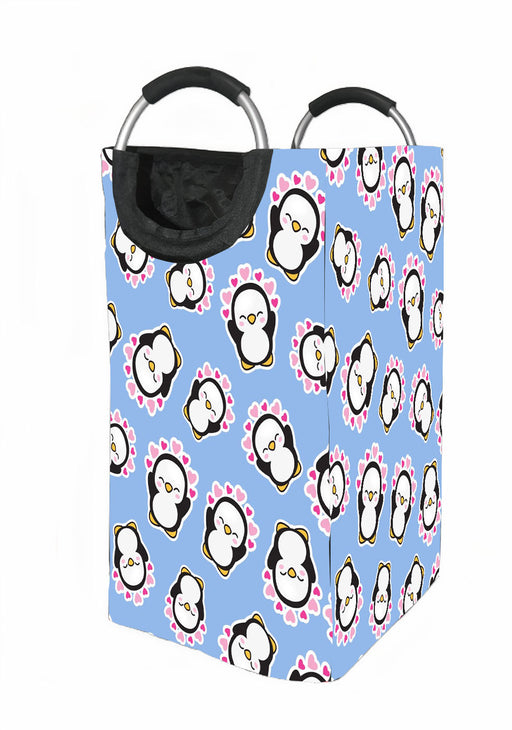 penguins lovely pretty Laundry Hamper | Laundry Basket