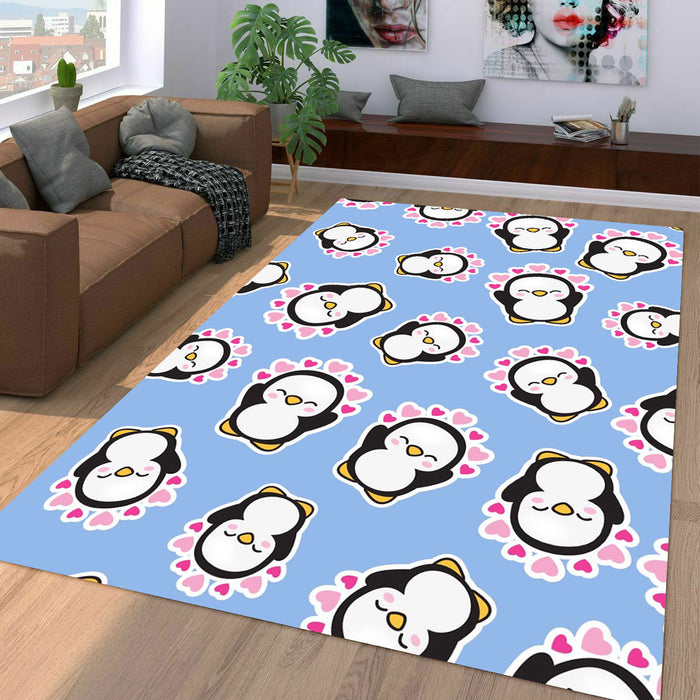 penguins lovely pretty Living room carpet rugs