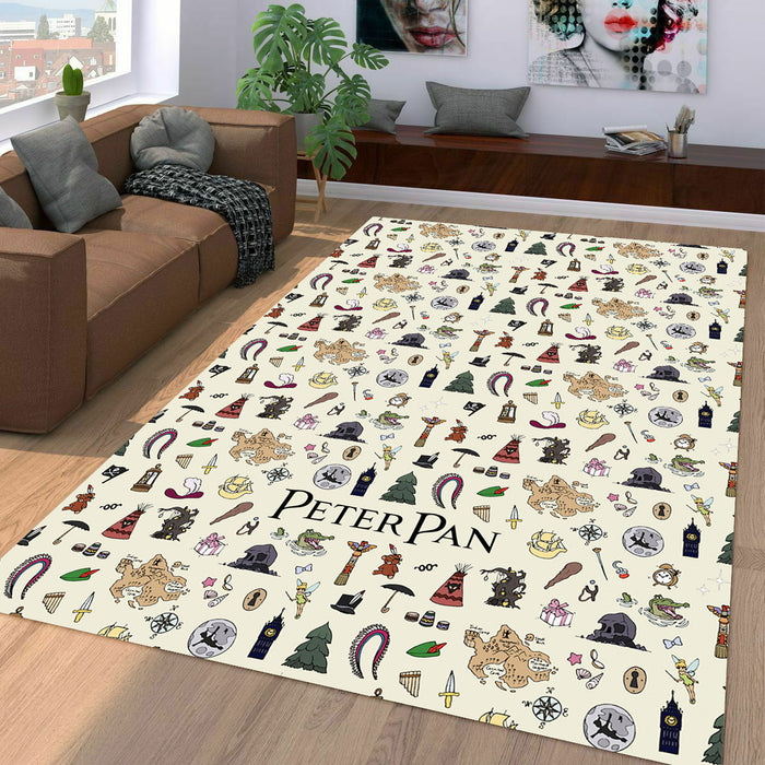 peterpan stuff icon movie animation disney Living room carpet rugs