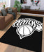 only white new york knicks logo Living room carpet rugs