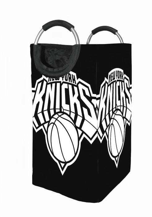 only white new york knicks logo Laundry Hamper | Laundry Basket