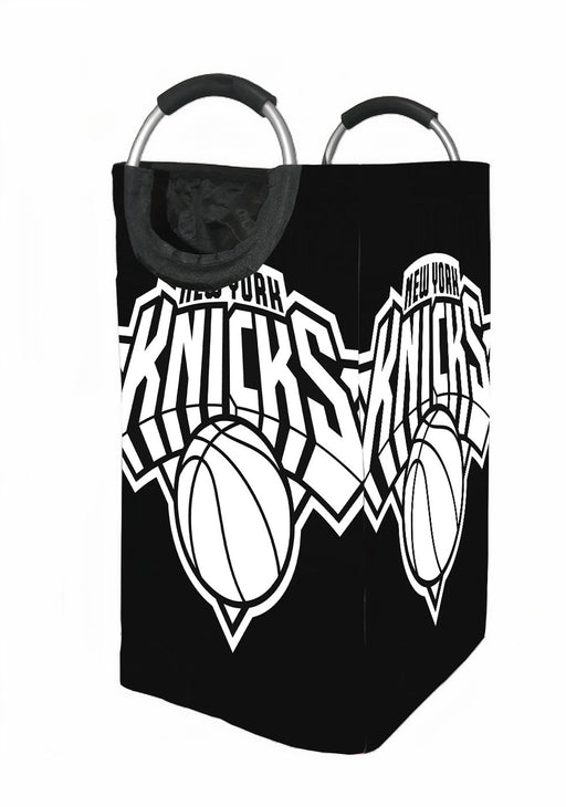 only white new york knicks logo Laundry Hamper | Laundry Basket