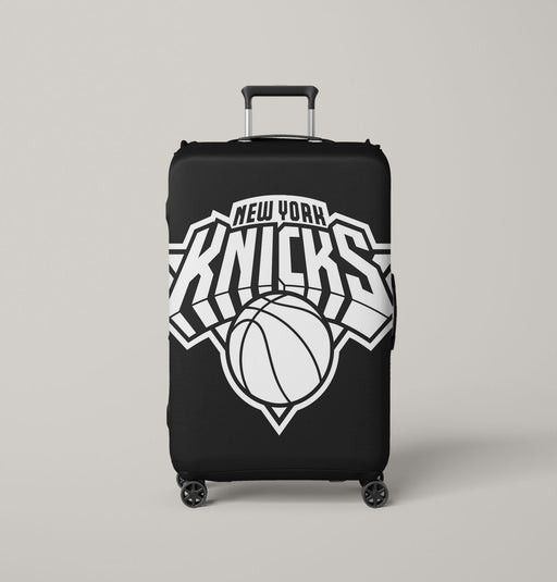 only white new york knicks logo Luggage Covers | Suitcase