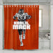 orange khalil mack football shower curtains