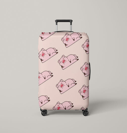 pig pets from gravity falls waddles Luggage Cover | suitcase