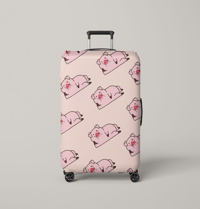 pig pets from gravity falls waddles Luggage Cover | suitcase