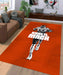 orange khalil mack football Living room carpet rugs