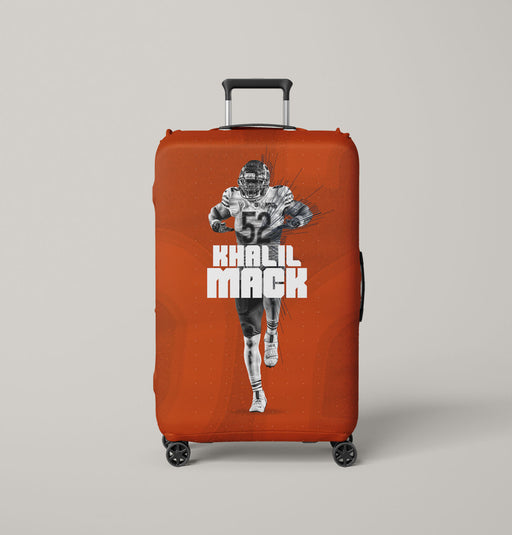 orange khalil mack football Luggage Covers | Suitcase