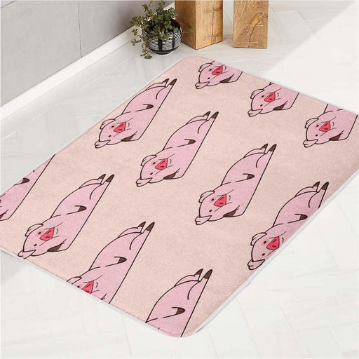 pig pets from gravity falls waddles bath rugs