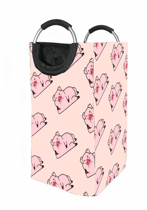 pig pets from gravity falls waddles Laundry Hamper | Laundry Basket