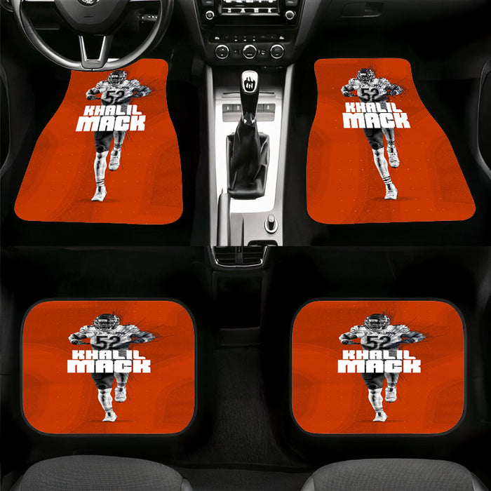 orange khalil mack football Car floor mats Universal fit