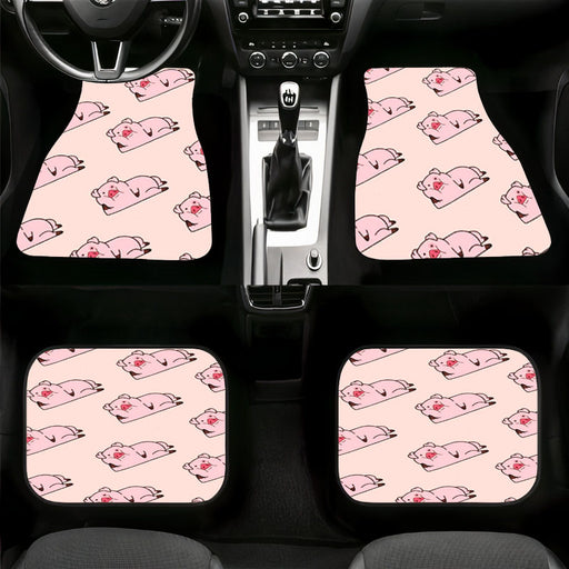 pig pets from gravity falls waddles Car floor mats Universal fit